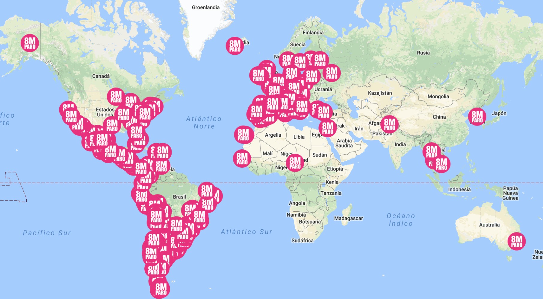 Mapa 8M 2017