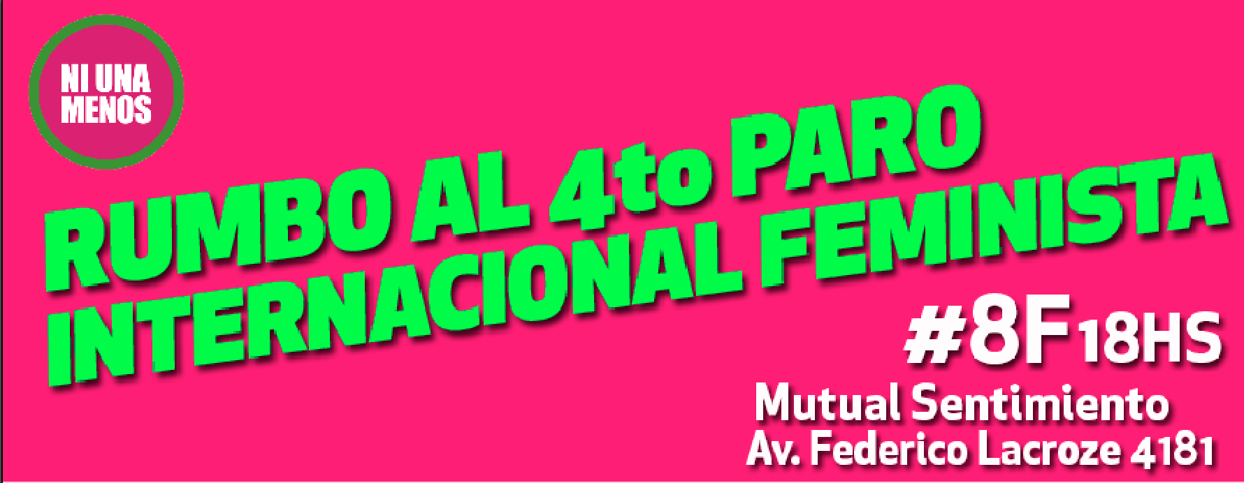 Convocatoria a asamblea 8F  Hacia la huelga transnacional plurinacional feminista 8M-9M 2020