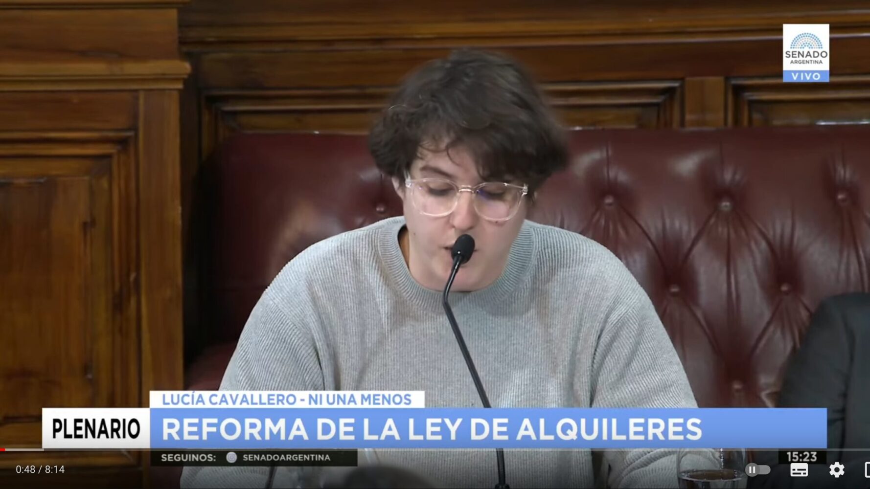 Plenario de Legislación General y Presupuesto 07-09-2023. Ni Una Menos – Lucía Cavallero